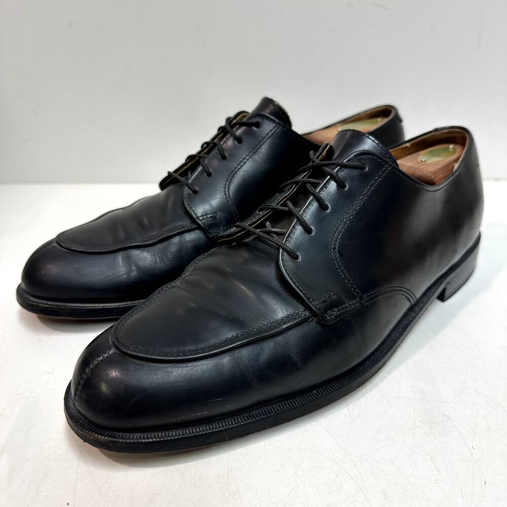 VERY GOOD Rancourt & Co. x Cole Haan Split Toe Derby Black Calf Made in USA 10.5